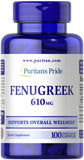 Puritan's Pride Fenugreek 610 mg / 100 Capsules / Item #006020