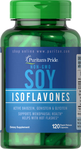 Puritan's Pride Non-GMO Soy Isoflavones 750 mg / 120 Rapid Release Capsules / Item #000005 - Puritan's Pride Singapore