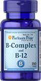 Puritan's Pride Vitamin B-Complex And Vitamin B-12 180 Tablets / Item #000194 - Puritan's Pride Singapore