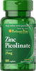 Puritan's Pride Zinc Picolinate 25 mg / 100 Caplets / Item #004261 - Puritan's Pride Singapore