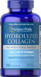 Puritan's Pride Hydrolyzed Collagen 1000 mg / 180 Caplets / Item #004596 - Puritan's Pride Singapore