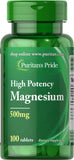 Puritan's Pride Magnesium 500 mg / 100 Tablets / Item #005535