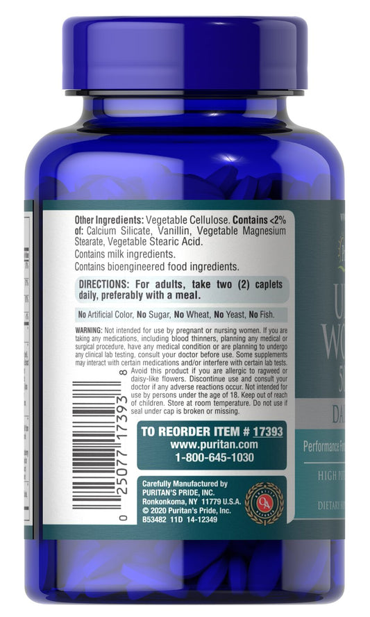 Puritan's Pride Ultra Woman™ 50 Plus Multi-Vitamin 60 Coated Caplets / Item #017393