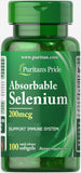 Puritan's Pride Absorbable Selenium 200 mcg / 100 Softgels / Item #015930
