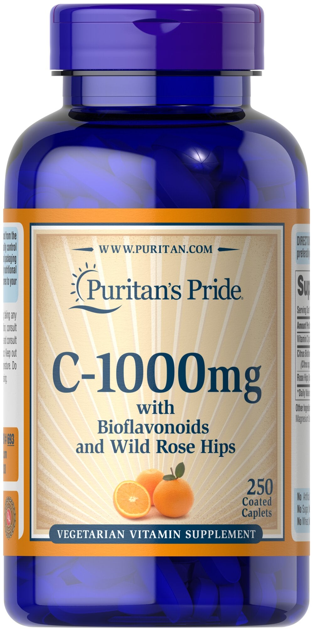 Puritan's Pride Vitamin C1000 mg with Bioflavonoids & Rose Hips 1000