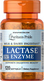Puritan's Pride Lactase Enzyme 125 mg / 120 Softgels /  Item #004932