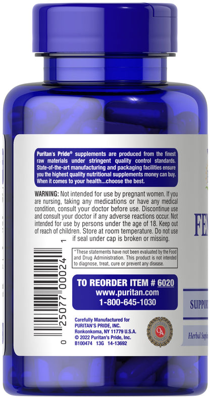 Puritan's Pride Fenugreek 610 mg / 100 Capsules / Item #006020