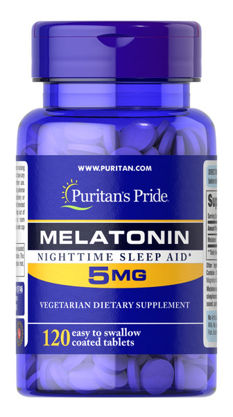 Puritan's Pride Melatonin 5 mg Item #015746