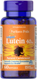 Puritan's Pride Lutein 40 mg with Zeaxanthin 40 mg / 60 Softgels / Item #044251