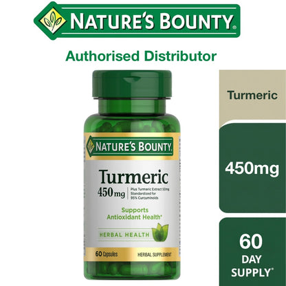 Nature's Bounty Turmeric Curcumin Caps, 60 capsules
