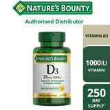 Nature’s Bounty Vitamin D3 Rapid Release Softgels, 1000 IU, 250 Count