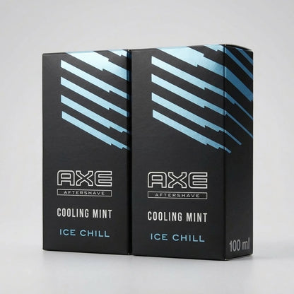 AXE Ice Chill Cooling Mint Aftershave 100ml Men Post Shave Soothing Lotion Razor Burn Relief