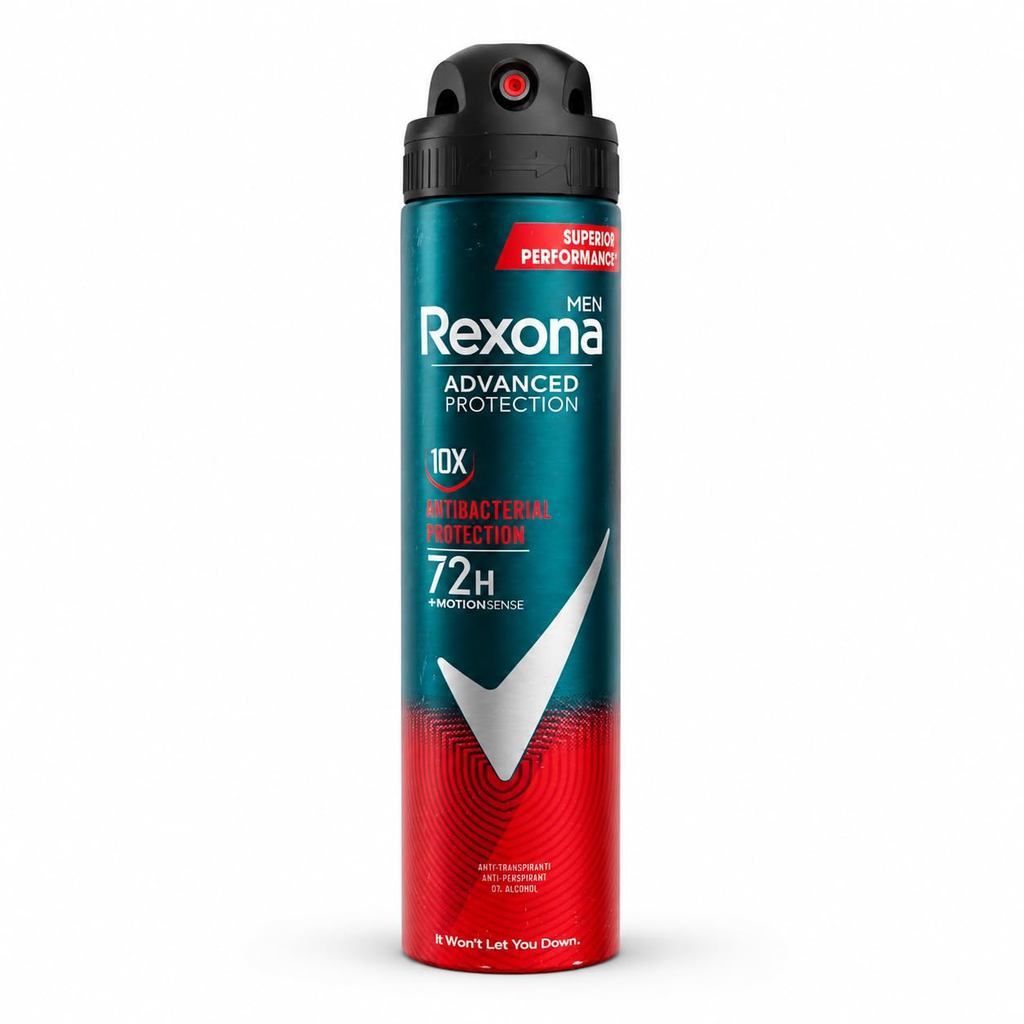 Rexona Men Advanced Protection 10X Antibacterial 72H Deodorant Spray 200ml MotionSense 0 Alcohol