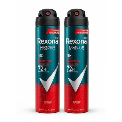 Rexona Men Advanced Protection 10X Antibacterial 72H Deodorant Spray 200ml MotionSense 0 Alcohol