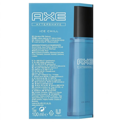 AXE Ice Chill Cooling Mint Aftershave 100ml Men Post Shave Soothing Lotion Razor Burn Relief