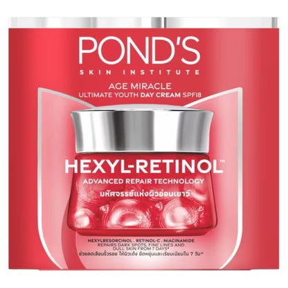 PONDS Age Miracle Ultimate Youth Day Cream SPF18 / Night Cream 45g Hexyl Retinol Anti Aging