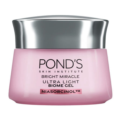 PONDS Bright Miracle Ultra Light Biome Gel 50g Niasorcinol Brightening Moisturizer Prebiotics