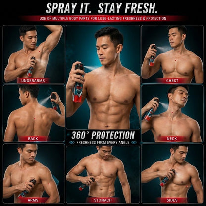 Rexona Men Advanced Protection 10X Antibacterial 72H Deodorant Spray 200ml MotionSense 0 Alcohol