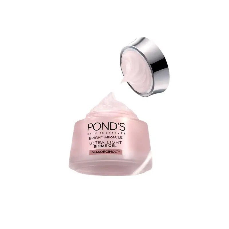 PONDS Bright Miracle Ultra Light Biome Gel 50g Niasorcinol Brightening Moisturizer Prebiotics