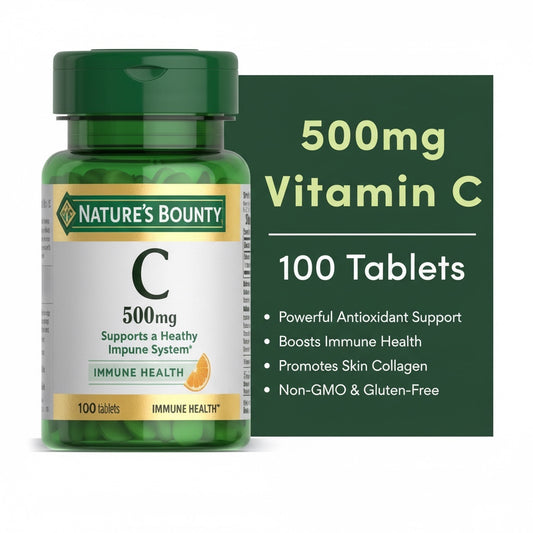 Nature's Bounty Vitamin C 500mg - Immune System Support (100 Tablets)