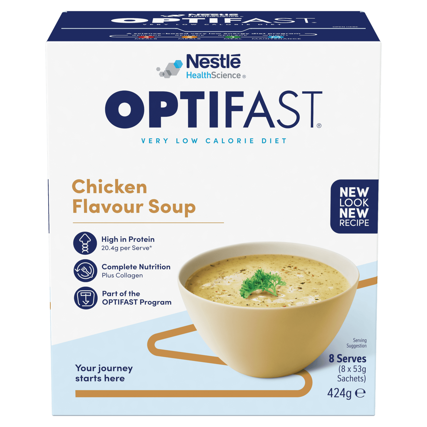 Nestle OPTIFAST VLCD SOUP Chicken (8x53g)