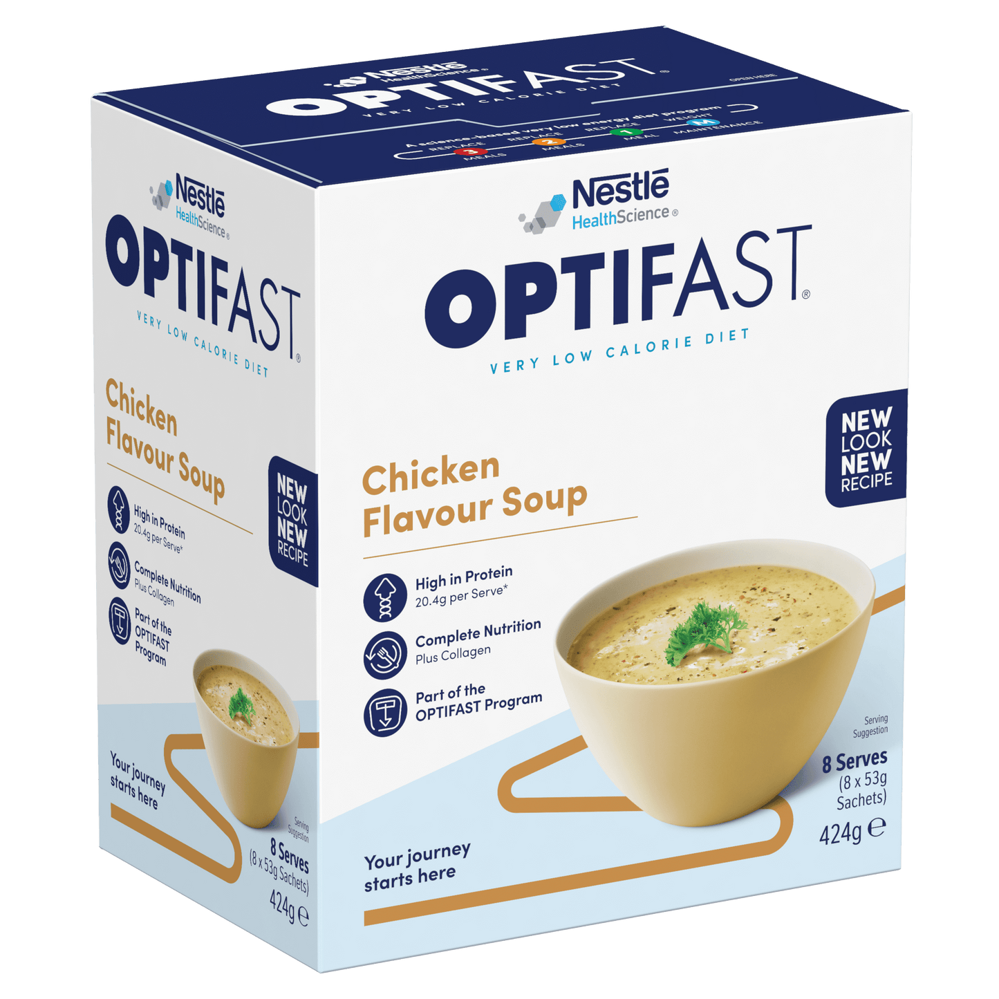 Nestle OPTIFAST VLCD SOUP Chicken (8x53g)