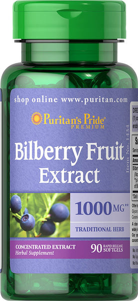 Bilberry 4:1 Extract 1000 mg