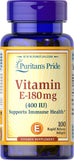 Puritan's Pride Vitamin E-400 IU / 100 Softgels Item / #001770