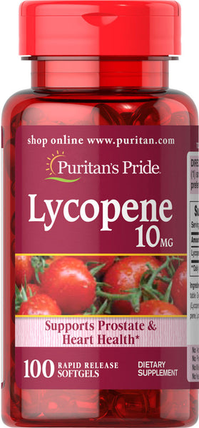 Puritan's Pride Lycopene 10 mg  / 100 Softgels / Item #002111 - Puritan's Pride Singapore
