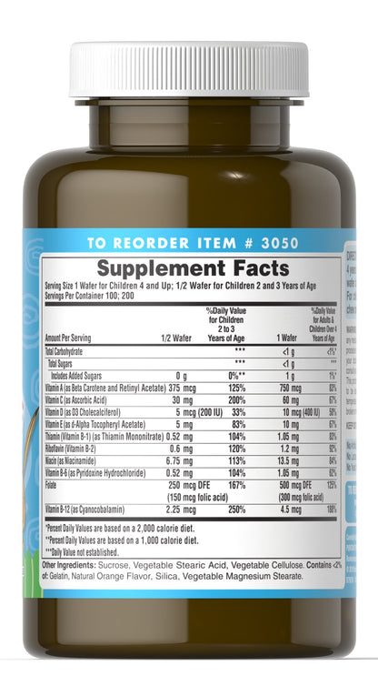 Puritan's Pride Pre-Vites Children's Multivitamin 100 Chewables / Item #003050
