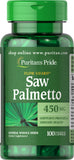 Puritan's Pride Saw Palmetto 450 mg / 100 Capsules / Item #003531 - Puritan's Pride Singapore
