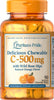 Puritan's Pride Chewable Vitamin C-500 mg with Rose Hips 500 mg / 90 Chewables / Item #003880 - Puritan's Pride Singapore
