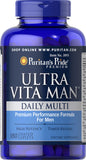Puritan's Pride Ultra Vita Man™ Time Release 180 Caplets / Item #003895