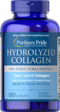 Puritan's Pride Hydrolyzed Collagen 1000 mg / 180 Caplets / Item #004596 - Puritan's Pride Singapore
