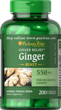 Puritan's Pride Ginger Root 550 mg / 200 Capsules / Item #005147 - Puritan's Pride Singapore
