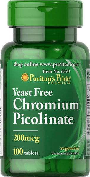 Chromium Picolinate 200 mcg Yeast Free