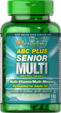 Puritan's Pride ABC Plus® Senior Multivitamin Multi-Mineral Formula 120 Caplets / Item #007191 - Puritan's Pride Singapore
