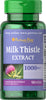 Puritan's Pride Milk Thistle 4:1 Extract 1000 mg (Silymarin) 1000 mg / 90 Softgels / Item #001944