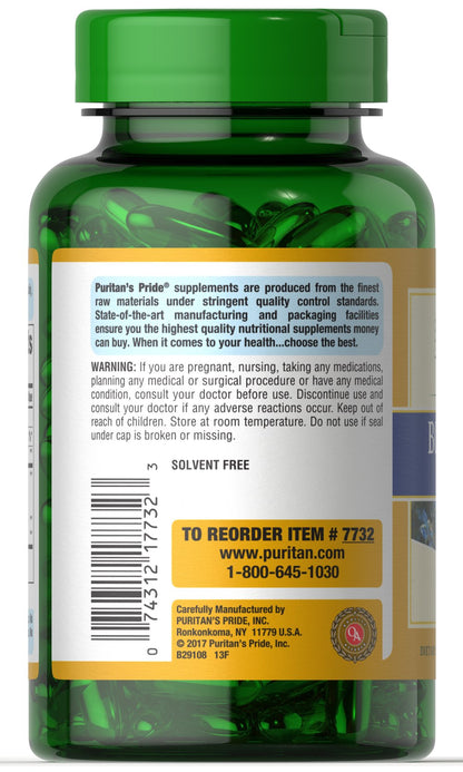 Puritan's Pride Borage Oil 1000 mg / 100 Softgels / Item #007732