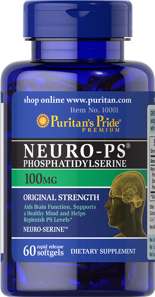 Puritan's Pride Neuro-Ps (Phosphatidylserine) 100 mg / 60 Softgels / Item #010001