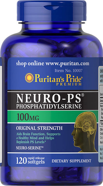 Puritan's Pride Neuro-Ps (Phosphatidylserine) 100 mg / 120 Softgels / Item #010007 - Puritan's Pride Singapore
