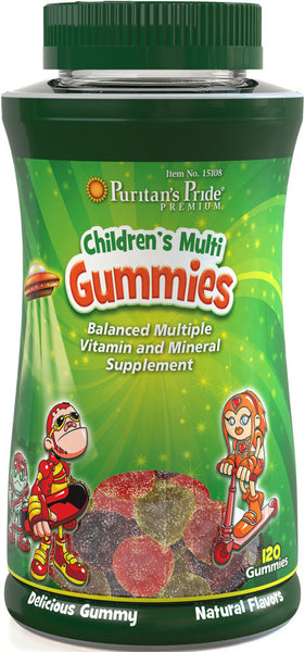 Puritan's Pride Children's Multivitamins & Mineral Gummies 120 Gummies / Item #015108 - Puritan's Pride Singapore

