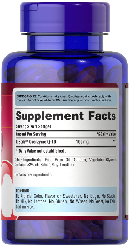 Puritan's Pride Co Q-10 100 mg / 240 Softgels / Item #015137