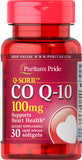Puritan's Pride Q-SORB™ Co Q-10 100 mg / 30 Rapid Release Softgels / Item #015592