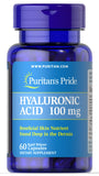 Puritan's Pride Hyaluronic Acid 100 mg / 60 Capsules / Item #017688