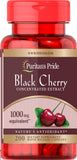 Puritan's Pride Black Cherry 1000 mg / 200 Capsules / Item #019373