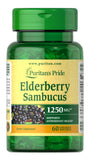 Puritan's Pride Elderberry Sambucus 1250 mg / 60 Softgels / Item #031240