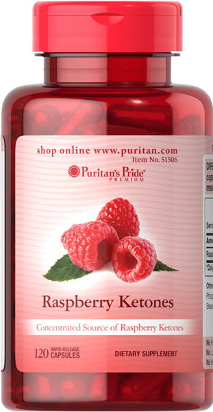 Puritan's Pride Raspberry Ketones 100 mg / 120 Rapid Release Capsules / Item #051506 - Puritan's Pride Singapore
