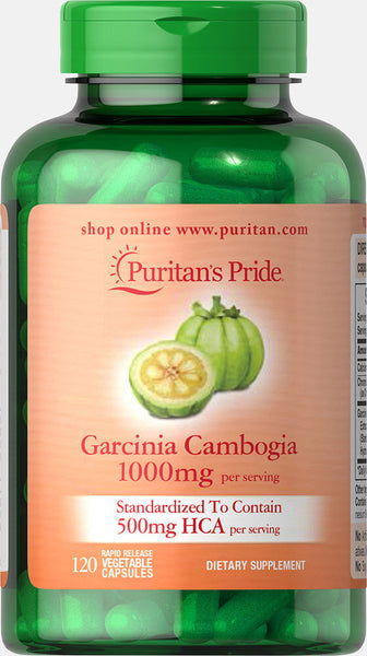 Puritan's Pride Garcinia Cambogia 500mg / 120 Vegi Caps / Item #055857